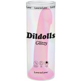 ove to Love Dildolls Glitzy - silikonski dildo s ljepljivim stopalima (roza) Cijene