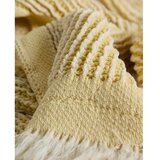 Kave Home Rumena/bež bombažna pletena odeja 100x170 cm Lideba – | Shoptok.si