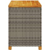  Kutija za pohranu siva 110x55x63cm poliratan drvo bagrema | shoptok.hr