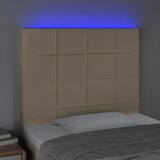  LED uzglavlje krem 100x5x118/128 cm od tkanine | shoptok.hr