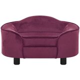 SOFA za pse bordo 67 x 47 x 36 cm plišana | shoptok.hr