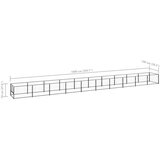 vidaXL kavez za pse crni 10 m² čelični | shoptok.hr