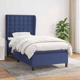  Krevet s oprugama i madracem plavi 90 x 200 cm od tkanine | shoptok.hr