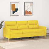 vidaXL trosed svetlo rumen 180 cm blago | Shoptok.si