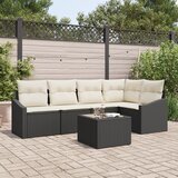 vidaXL 5-dijelni set vrtnih sofa s jastučićima smeđa poli ratan Cijene