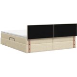 Krevet s od storage s uzglavljem 2 kom. Krem Lažna koža | shoptok.hr