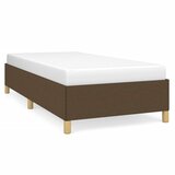 The Living Store Posteljni okvir temno rjav 100x200 cm blago - Posteljni Okvir, (21529982) | Shoptok.si
