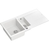 Quadron sudoper EVAN 156 + nano PVD snježno bijela/čelik s daljinskim upravljanjem | shoptok.hr