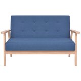 Maison Chic kavč - Sofa - Kanape dvosed iz blaga modre barve, (21726847) Cene