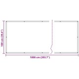  Balconska mreža Bela 100 x 1000 cm Oxford tkanina, (5000222462) | Shoptok.si