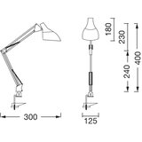 Ledvance Stona lampa sa stezaljkom OFFICE LINE 1xE27/11W/230V crna | Eponuda.com