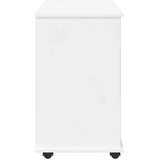  Gležnji kabinet Bela 63,5 x 39 x 65,5 cm Masivno borovo les, (5000232549) | Shoptok.si