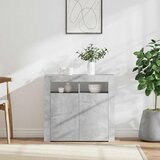 Komoda s LED svjetlima siva boja betona 80 x 35 x 75 cm | shoptok.hr