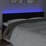 Uzglavlje crno 180x5x78/88 cm baršunasto | shoptok.hr