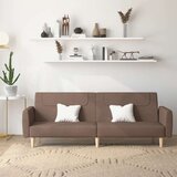  Dvosjed na razvlačenje od tkanine smeđe-sivi | shoptok.hr