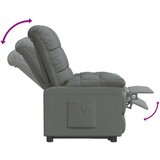  Naslonjač od tkanine tamnosivi | shoptok.hr