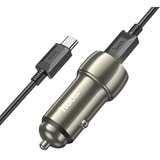 hoco. auto punjač 2x Type C + kabel Type C na Type C PD 40W Z48 sivi | shoptok.hr