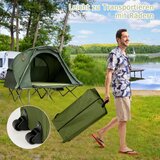  Šatorski set 4 u 1 za 2 osobe s plahtom i dušekom, dim. 194 x 146 x 160 cm, zeleni | shoptok.hr
