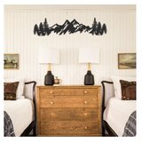 WALLXPERT Zidna dekoracija Planine-APT630, 17x69 cm, 1,2 mm, Crna | Eponuda.ba