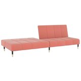  Kavč dvosed z ležiščem roza žamet, (21749642) | Shoptok.si