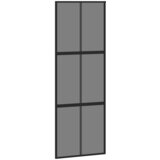  Klizna vrata crna 76x205 cm od kaljenog stakla i aluminija | shoptok.hr
