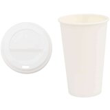 vidaXL Papirnate skodelice za kavo s pokrovčki 1000 kosov 16oz 400ml | Shoptok.si