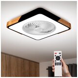  Brilagi-LED prigušiva svetiljka sa ventilatorom LED/30W/230V 3000-6500K crna/hrast + daljinski upravljač | Eponuda.com