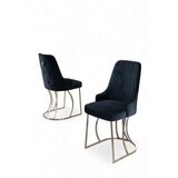 Hanah home set stolica (6 delova) puva anthracite chrome | Eponuda.com