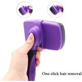 INF Nežni glavnik za nego majhnih hišnih ljubljenčkov - krtača za odstranjevanje dlak Purple, (5000124940) | Shoptok.si