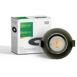 led spot 9w 3000k-4000-6500k 800lm 3cct crna ( DWX-9BK )