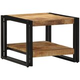 Furnova Kava miza 50x50x38 cm Masivni neobdelan les Mango, (21913717) | Shoptok.si