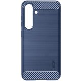 Avizar Ohišje za Samsung Galaxy S24 Silikonska zaščita Brushed Effect Design, Modra noč, (5000015571) | Shoptok.si