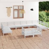 The Living Store Vrtna sedežna garnitura 12-delna trdna borovina - Vrtna Sedežna Garnitura, (21480689) | Shoptok.si