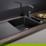 Blanco AVONA-S, HD, črn, izgled Silgranit, 526170 | Shoptok.si