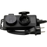 KOPP 223002043 razdelilna letev 2-kratni črna vtičnica 1 kos, (20635560) | Shoptok.si