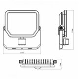 Dawn LED REFLEKTOR SENZOR BR-FL50W-02 PIR 4000K 5500lm 100° IP65 Cene