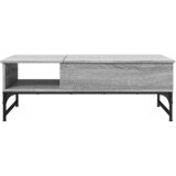  Stolić za kavu siva boja hrasta 100x50x35 cm od drva i metala | Eponuda.com