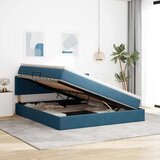  Postelja s shranjevanjem Temno modra 160 x 200 cm Žamet, (5000100963) | Shoptok.si
