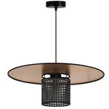  Duolla - Viseći luster na kablu TOKYO RATTAN 1xE27/15W/230V Ø 50 cm zlatna/crna | Eponuda.com