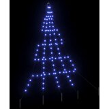 vidaXL LED božično drevesce med 112 LED Modra 511 cm Kovina | Shoptok.si