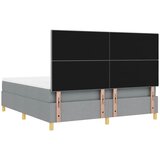  s opruga kutije Svijetlo siva 180 x 200 cm tkanina | shoptok.hr