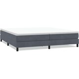 Box spring krevet bez madracem tamnosivi 200x210 cm baršunasti | shoptok.hr