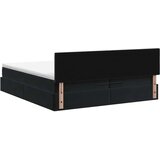  Podesivi krevet s madracem Crna 200 x 200 cm Baršun - Crna 200 x 200 cm Prošiveno gumbima | shoptok.hr