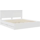  Konstrukcija postelje Bela 180 x 200 cm Inženirsko leseno, (5000121236) | Shoptok.si