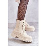 Kesi Women's Warm Leather Boots Light Beige Dorchen | shoptok.hr
