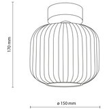 Plafonska svetiljka SALVIA 1xE14/10W/230V prečnik 15 cm braon/dimljeno braon | Eponuda.com