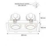 Dawn led svetiljka DYF-02 50W 4000K bela | Eponuda.com