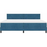  LED Box Spring Krevet Tamno plava 200 x 200 cm Baršun | Eponuda.ba