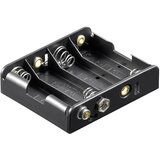 Goobay 81466 nosilec baterij 4x Mignon (AA) hitrosklopni priključek (D x Š x V) 61.7 x 56.6 x 15.5mm Držalo za baterije D za 4 Mignon baterije (D x Š, (20641785) | Shoptok.si