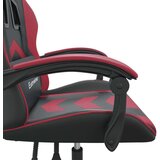  Okretna igraća stolica crna i crvena boja vina od umjetne kože | shoptok.hr